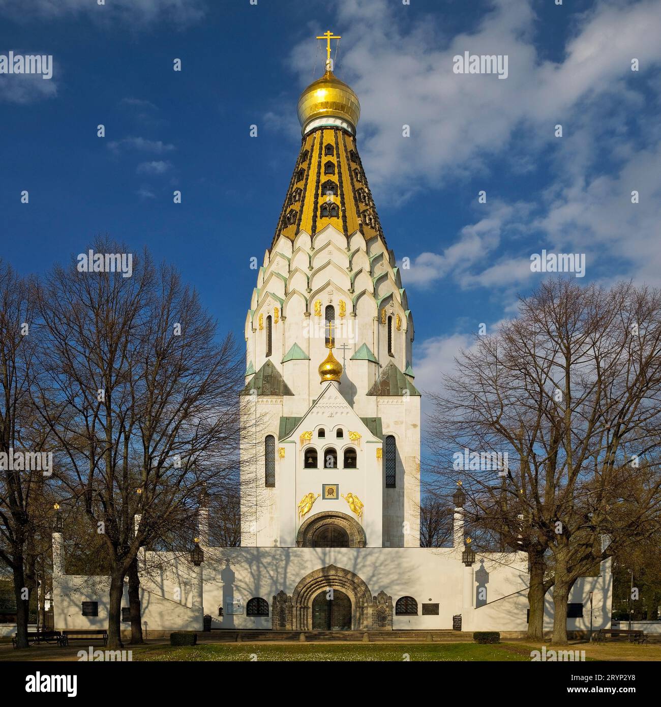 Russian Memorial Church, Russian orthodoxe Church, Leipzig, Saxe, Allemagne, Europe Banque D'Images