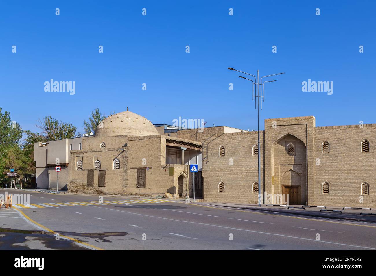 Rue à Boukhara, Ouzbékistan Banque D'Images