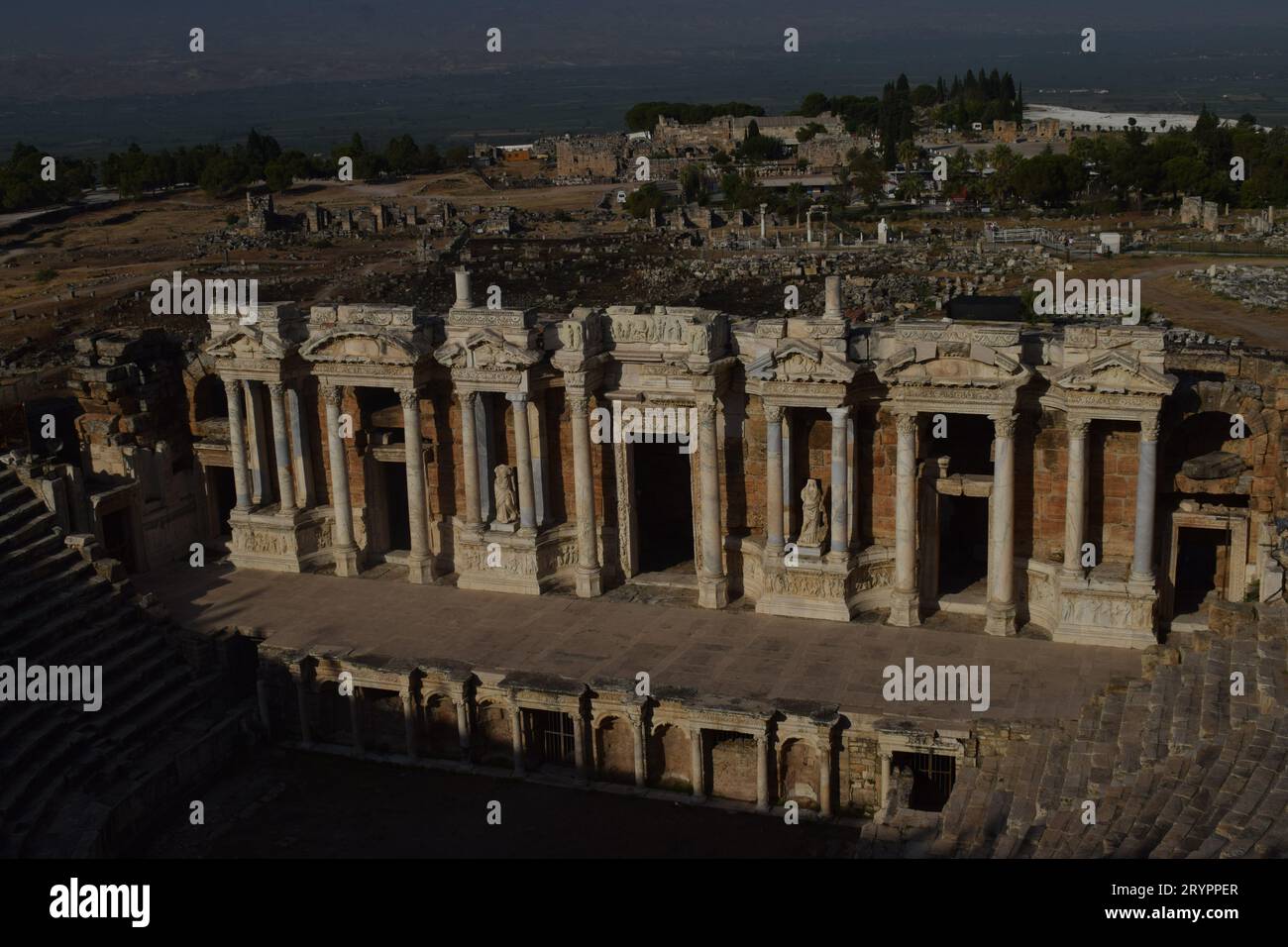 Amphithéâtre antique bien conservé dans l'ancienne ville d'Éphèse Banque D'Images