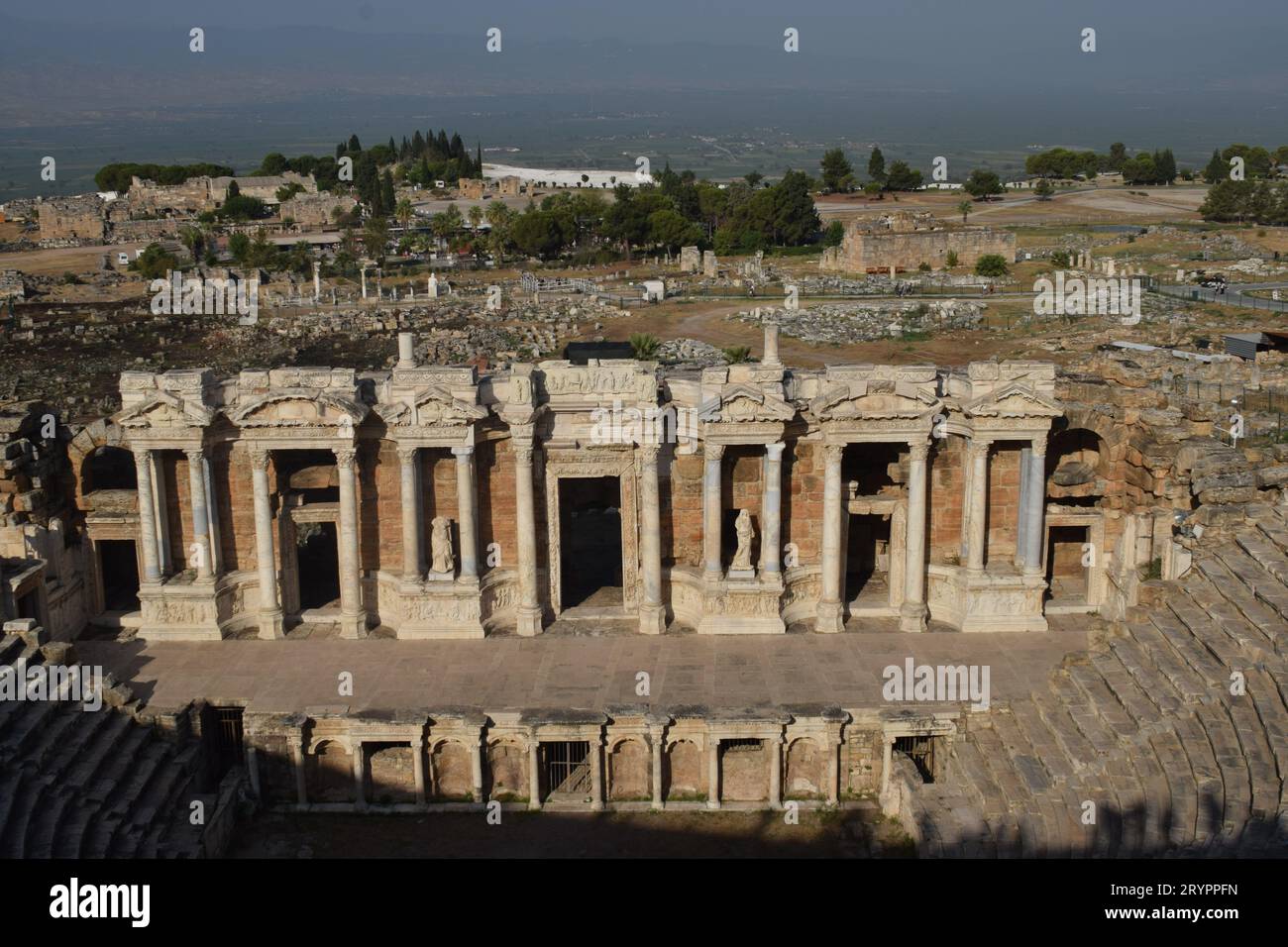 Amphithéâtre antique bien conservé dans l'ancienne ville d'Éphèse Banque D'Images