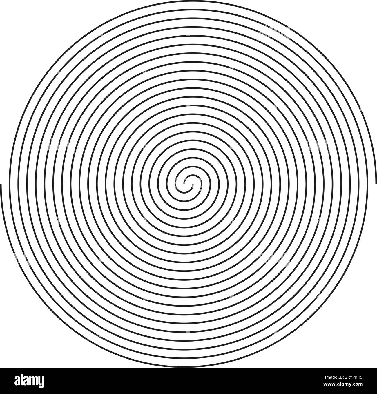 Cercle en spirale. Cercle abstrait. illustration vectorielle de conception graphique. tourbillon circulaire. Cercle noir. icônes vortex. Ouragan. rotation de la courbe de torsion du mouvement Illustration de Vecteur