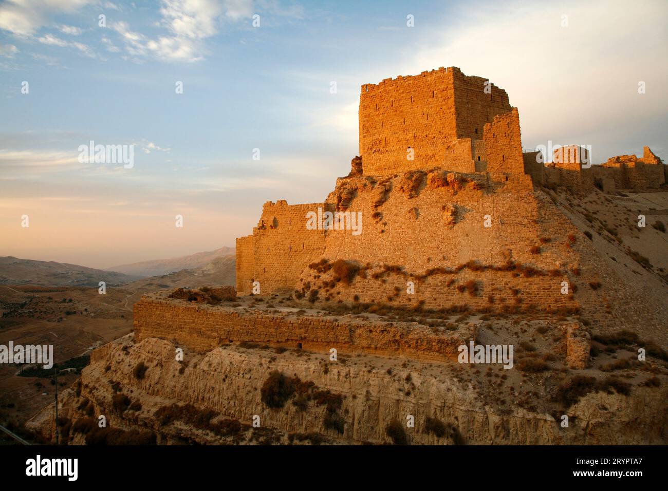 Le château de Kérak, Karak, Jordanie. Banque D'Images