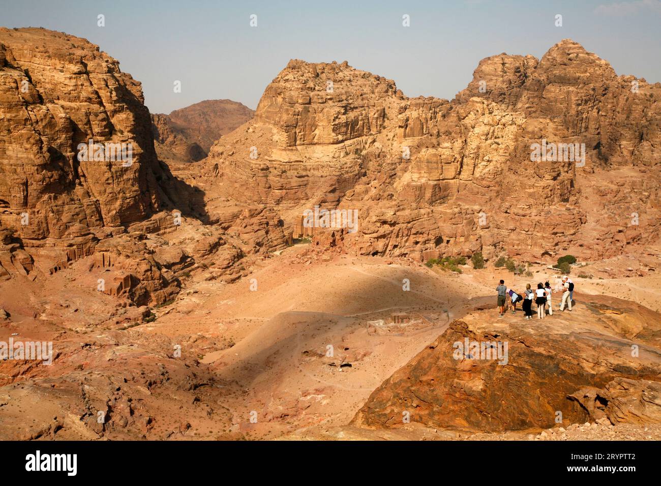 Le Haut lieu du sacrifice, Petra, Jordanie. Banque D'Images