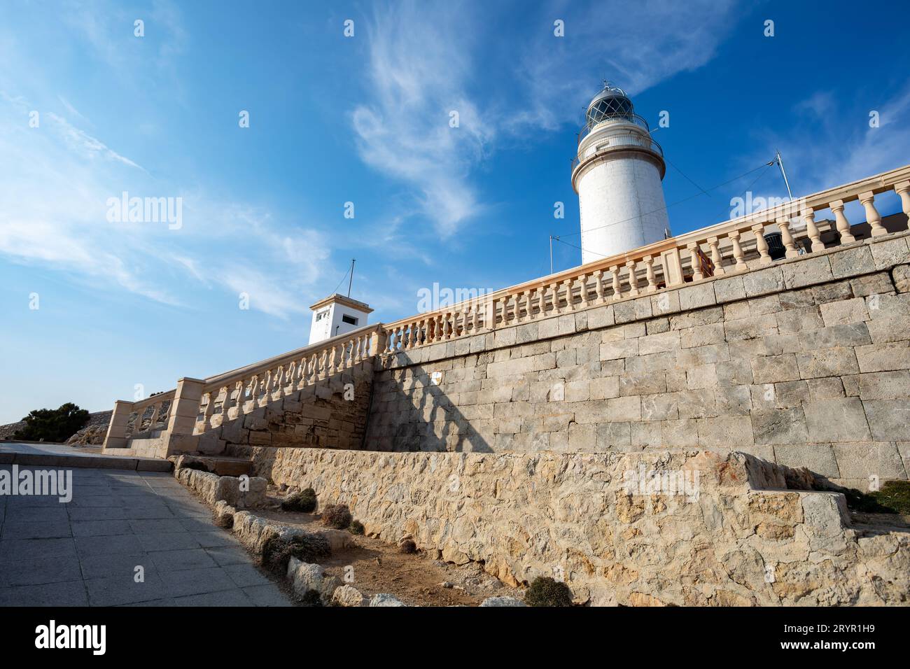 Phare de Cape Formentor sur la côte nord de Majorque, Espagne Banque D'Images