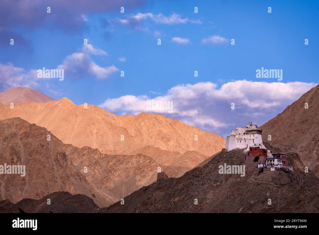 Namgyal Tsemo Gompa (monastère), Leh, Ladakh, Inde Banque D'Images