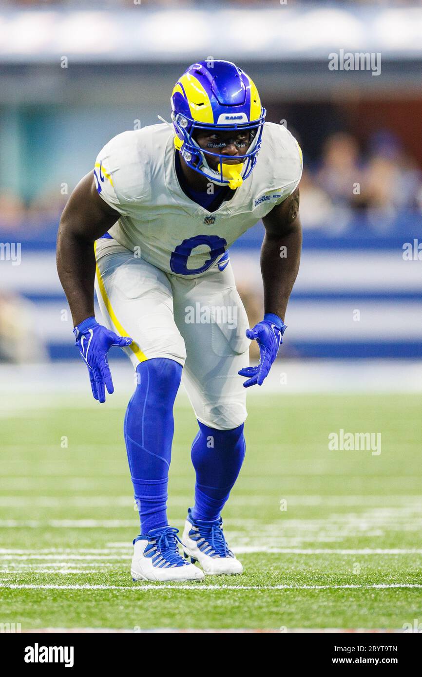 01 octobre 2023 : le linebacker des Rams de Los Angeles Byron Young (0 ...
