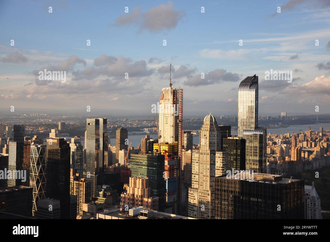 Vue plongeante sur les gratte-ciel de New York, États-Unis Banque D'Images