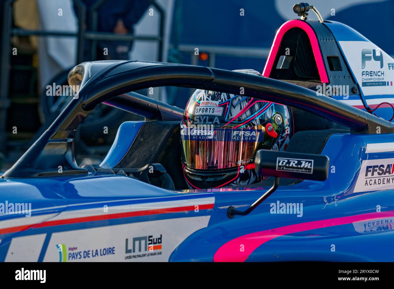 FFSA F4 2023 au circuit Ledenon, Ledenon, FRANCE, 24/09/2023 Florent 'MrCrash' B. Banque D'Images