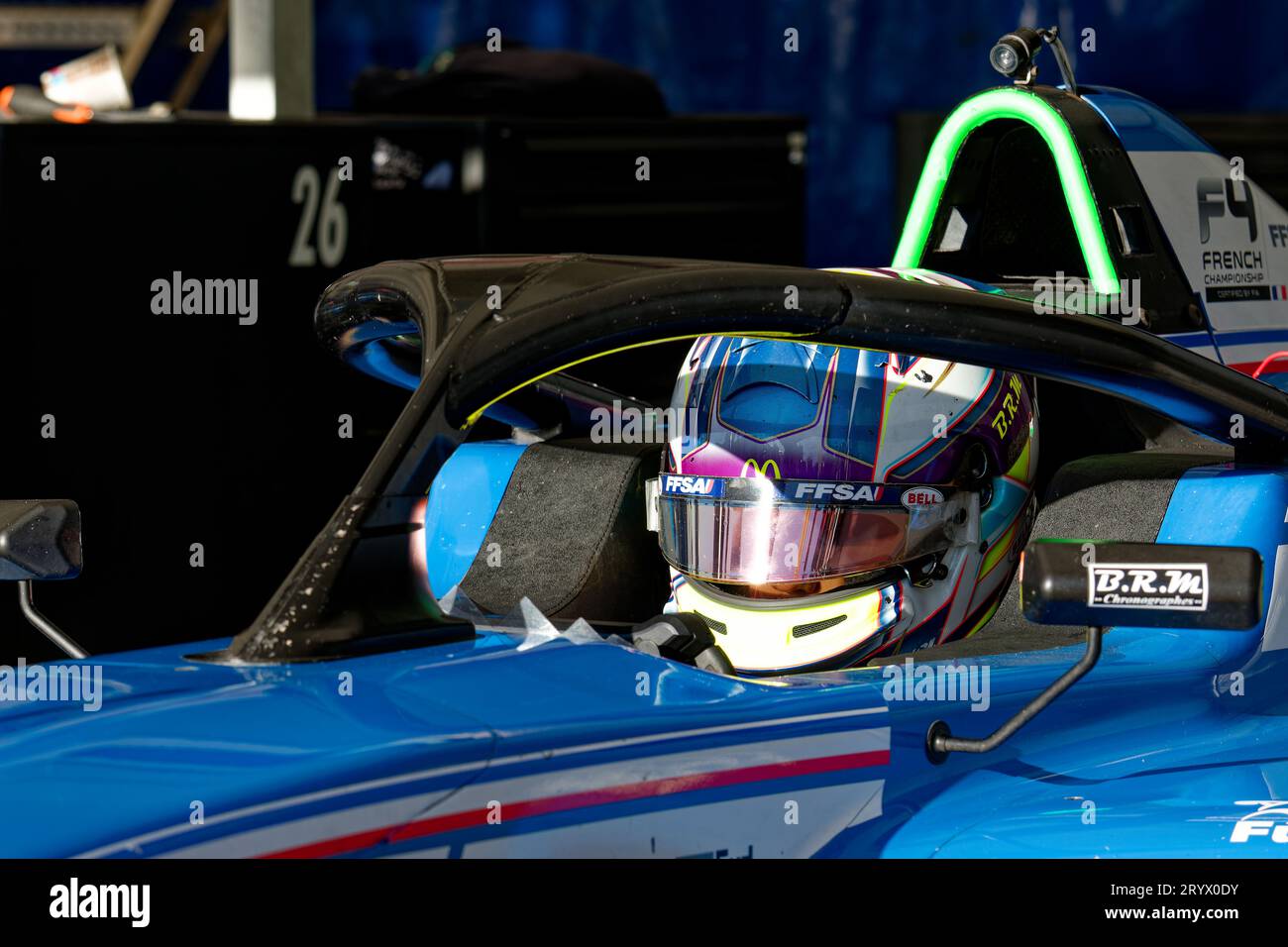 FFSA F4 2023 au circuit Ledenon, Ledenon, FRANCE, 24/09/2023 Florent 'MrCrash' B. Banque D'Images