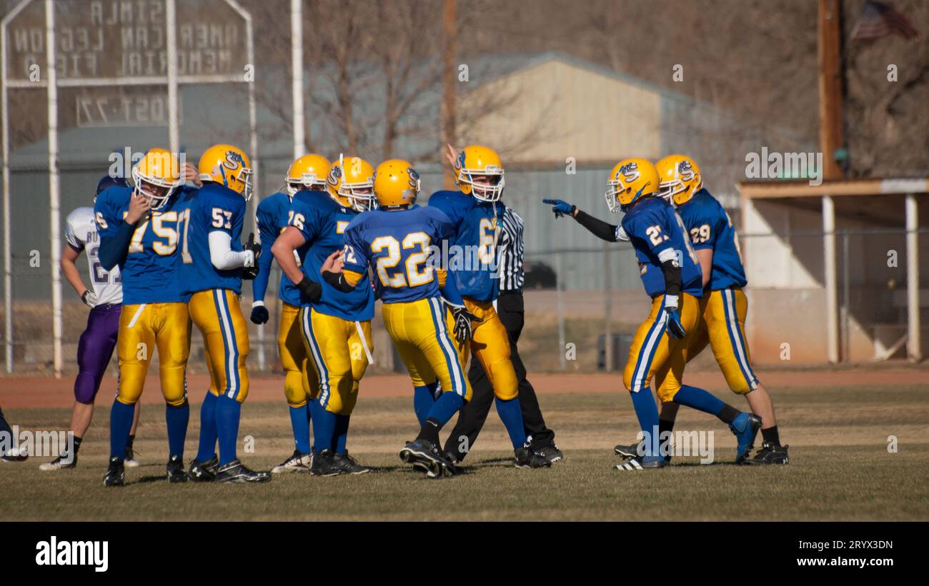 L'école de football de haut Banque D'Images