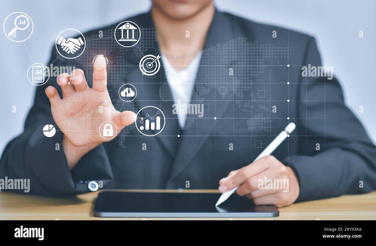 La transformation numérique change le monde Banque D'Images