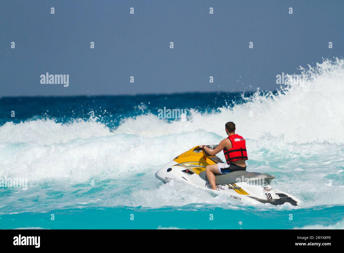 Plage de la mer des Caraïbes Banque D'Images