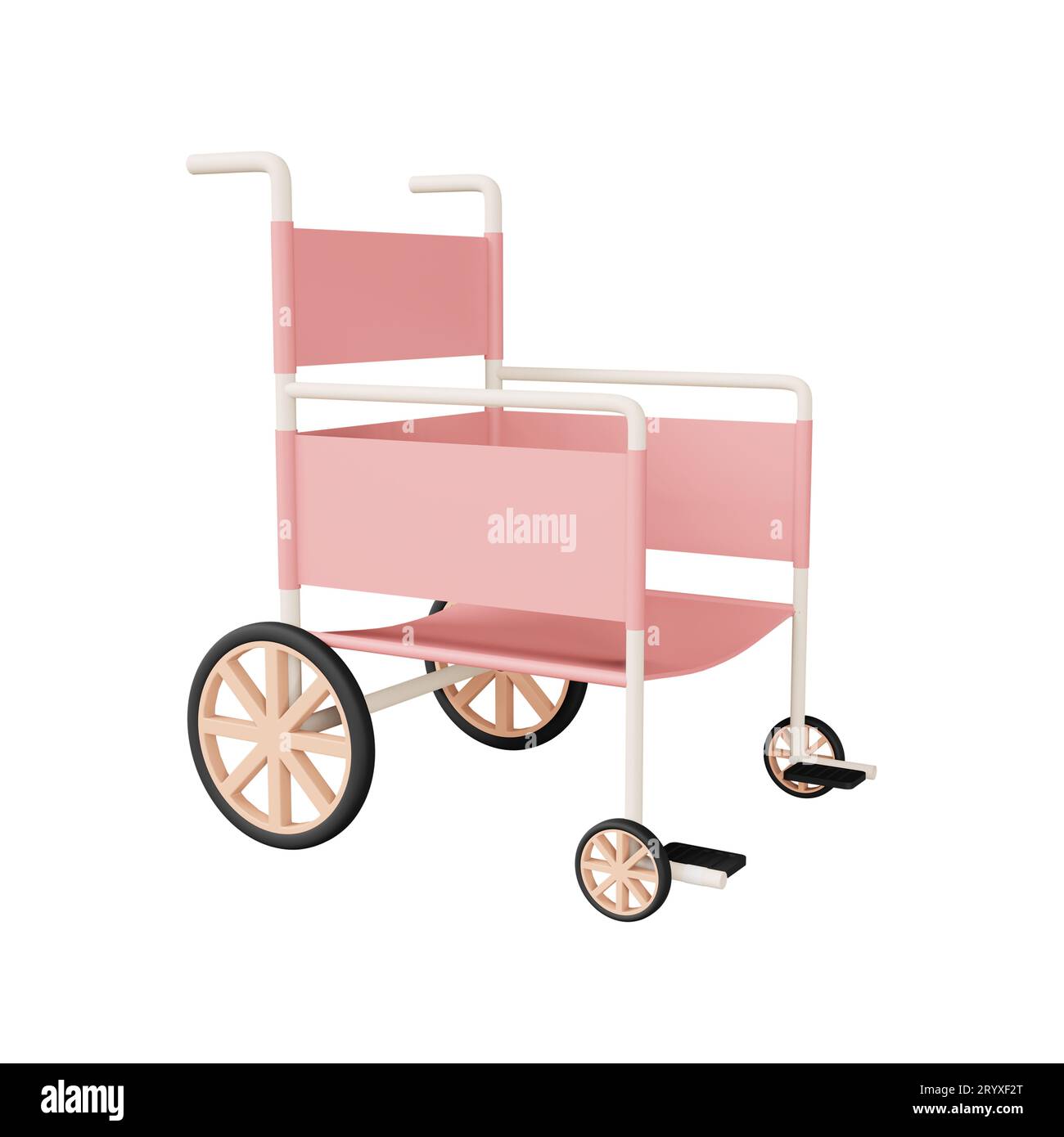 rendu 3d du fauteuil roulant Banque D'Images