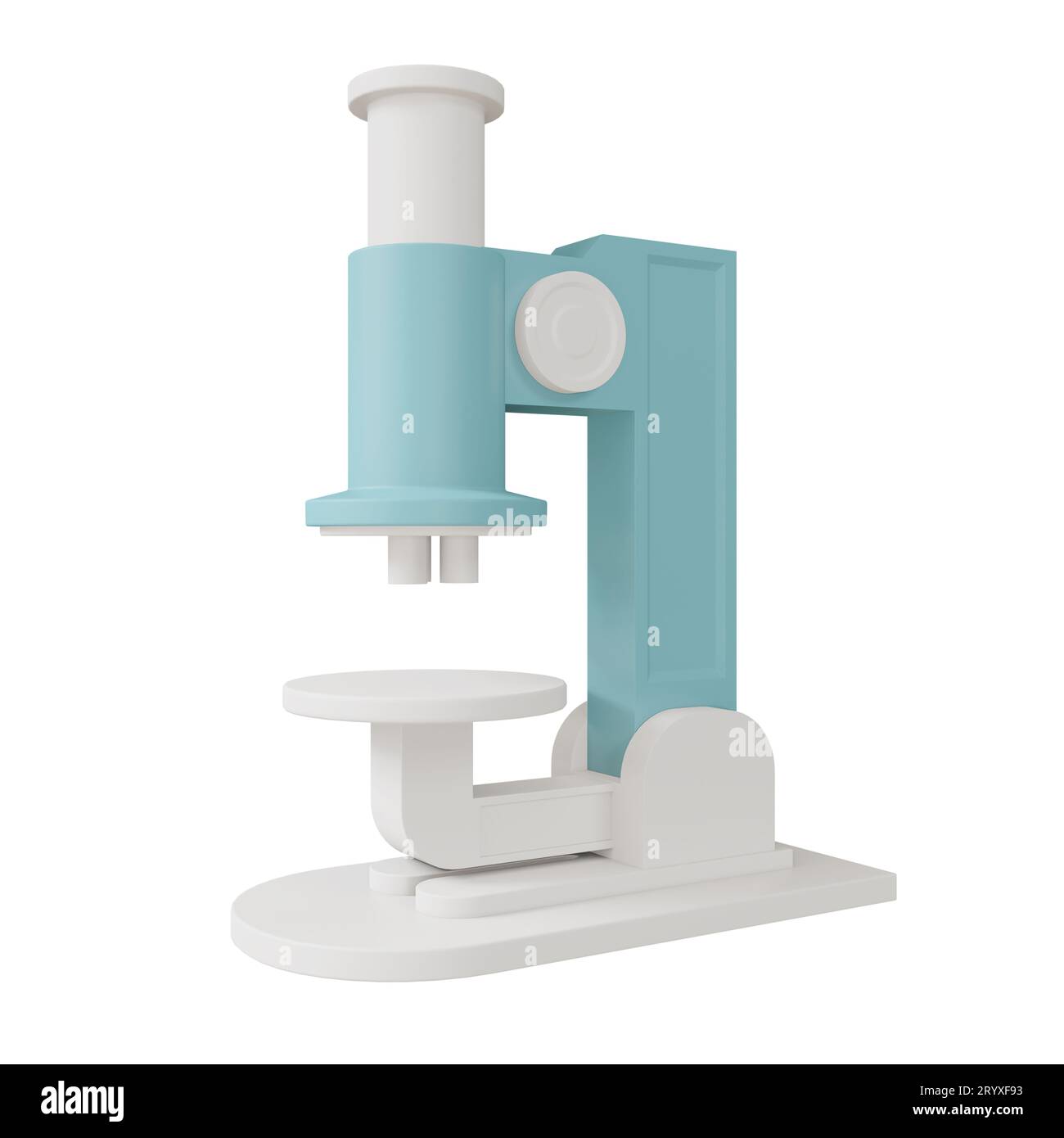 Rendu 3D du microscope Banque D'Images