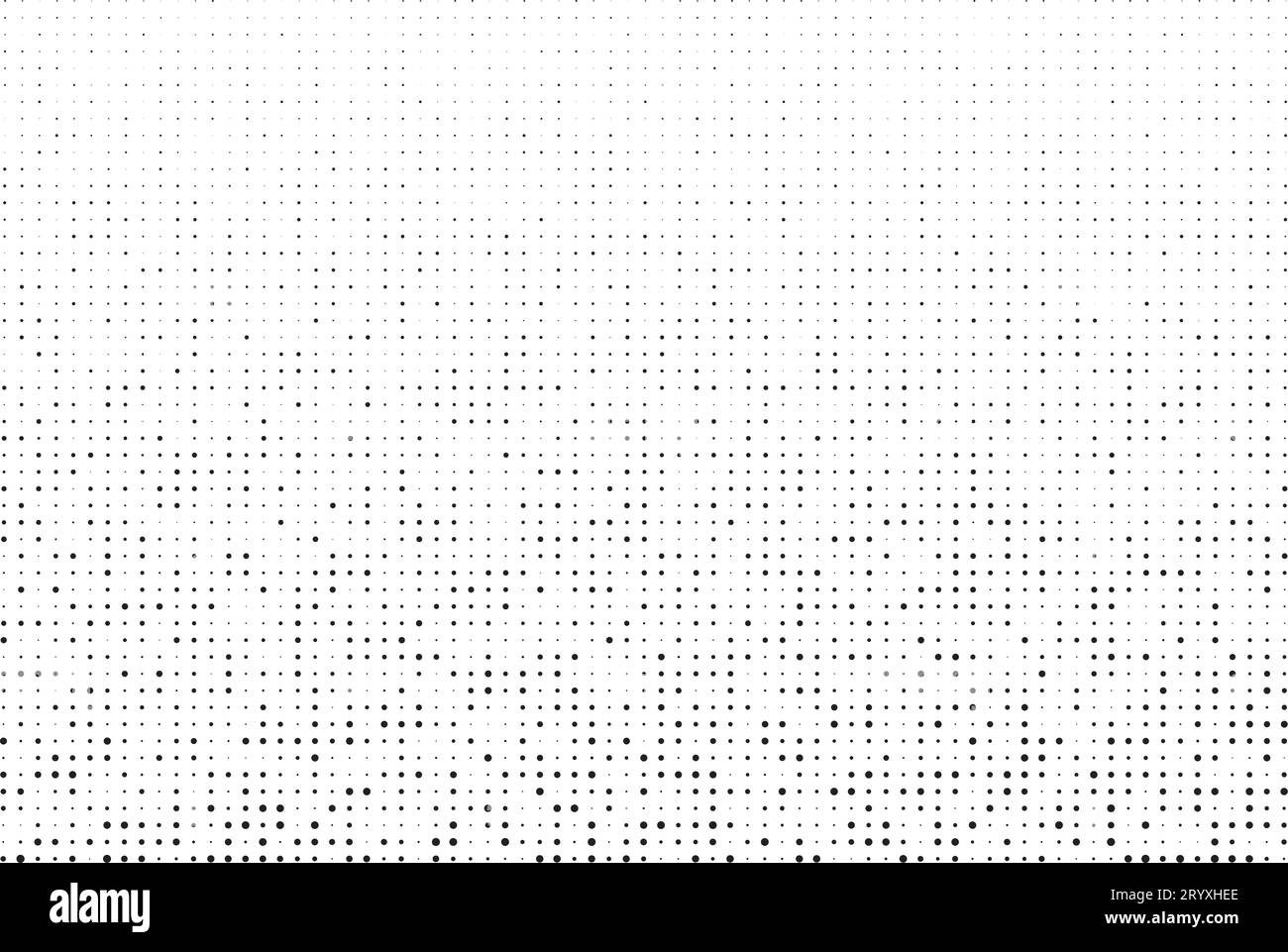Motif en pointillés demi-tons noir et blanc. Illustration de Vecteur