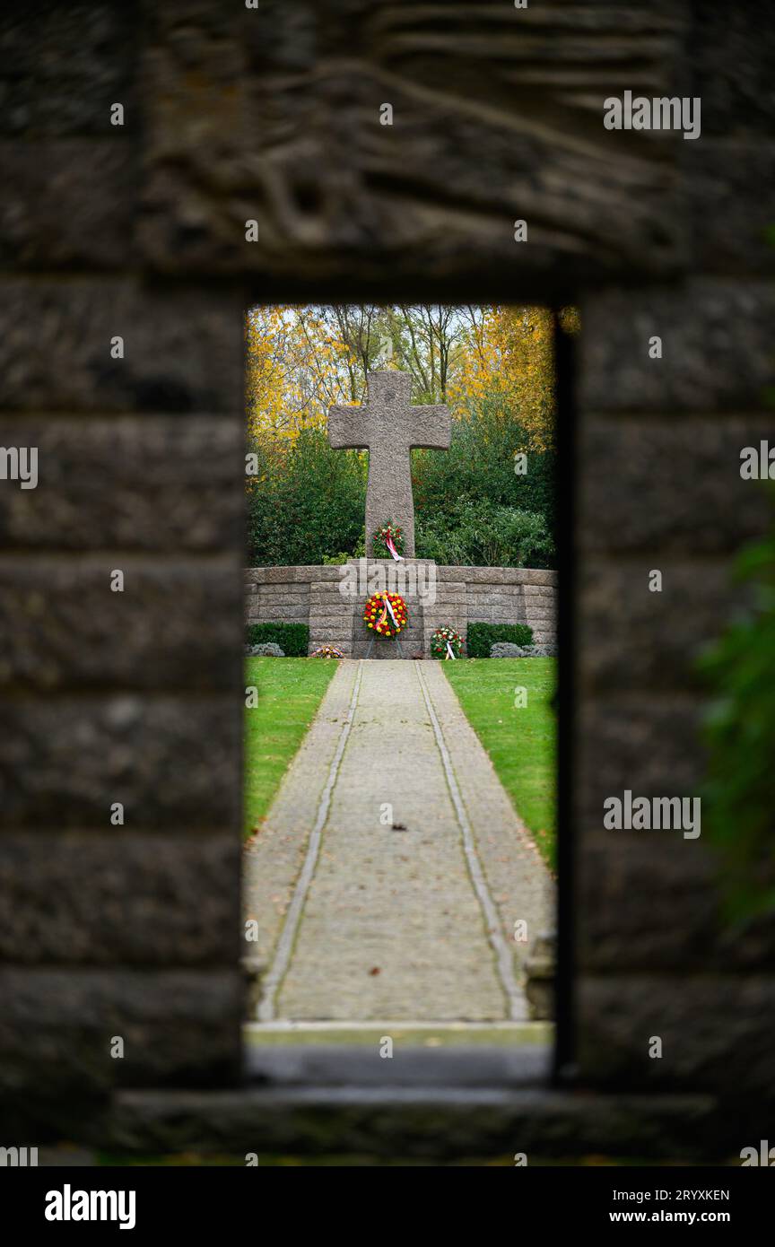 Le cimetière de guerre allemand Sandweiler à Luxembourg. Il contient