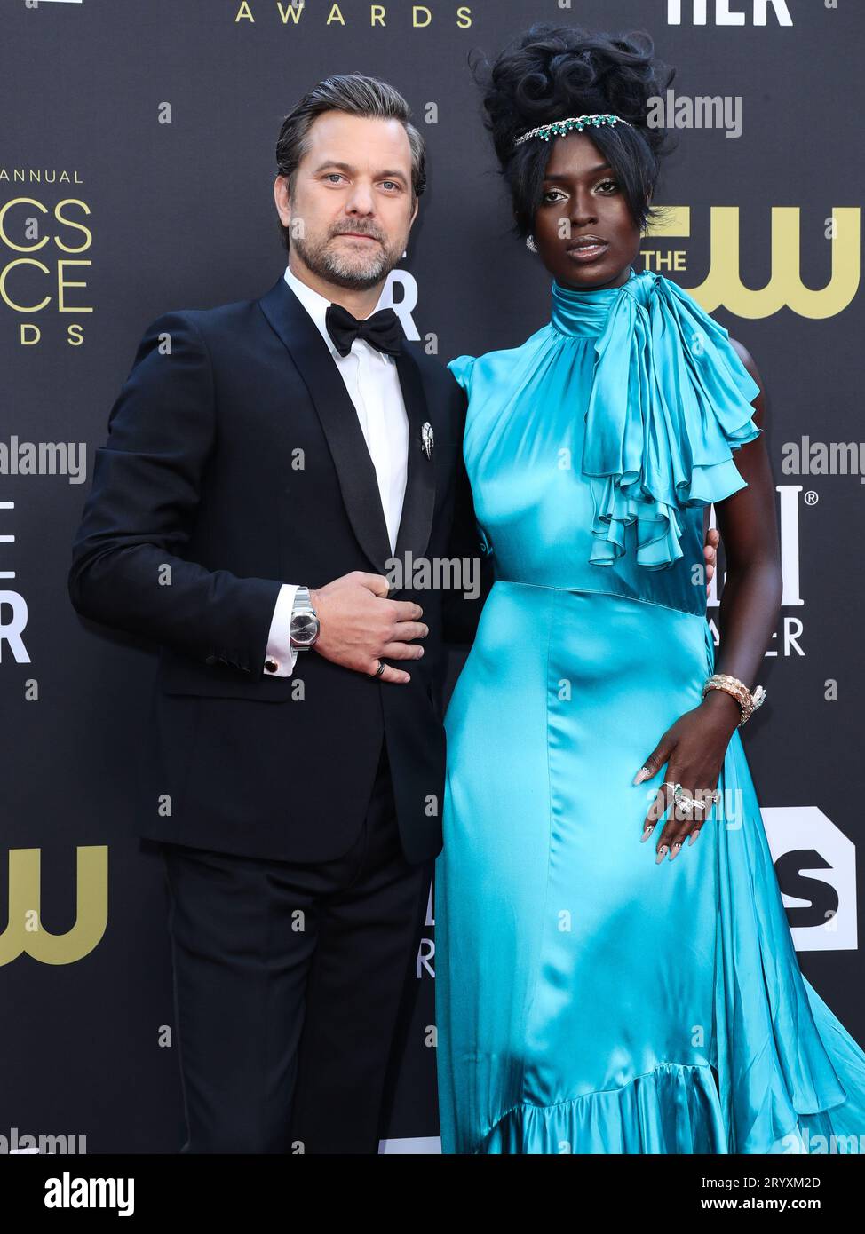 (FICHIER) Jodie Turner-Smith demande le divorce de Joshua Jackson après 4 ans de mariage. L'actrice, représentée par l'avocate Laura Wasser, a déposé devant la Cour supérieure de Los Angeles le lundi 2 octobre 2023. CENTURY CITY, LOS ANGELES, CALIFORNIE, États-Unis - MARS 13 : l'acteur canadien Joshua Jackson et son épouse/actrice britannique et mannequin Jodie Turner-Smith arrivent à la 27e cérémonie annuelle des Critics' Choice Awards qui se tient au Fairmont Century Plaza Hotel le 13 mars 2022 à Century City, Los Angeles, Californie, États-Unis. (Photo de Xavier Collin/image Press Agency) Banque D'Images