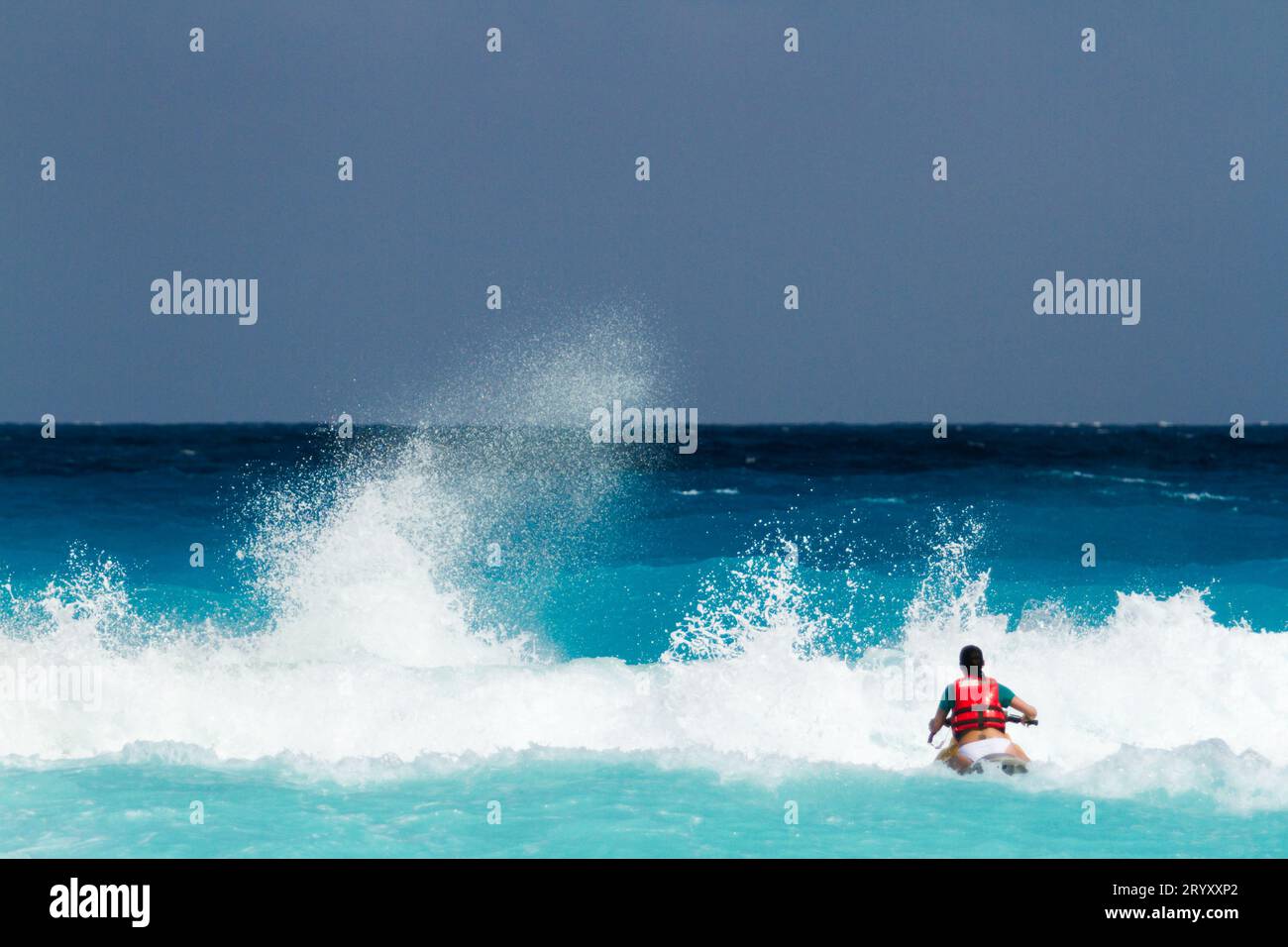 Plage de la mer des Caraïbes Banque D'Images