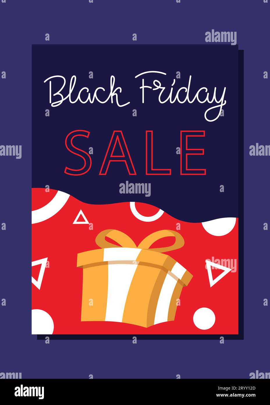 Soldes du Vendredi fou. Flyer, concept de bannière. Illustration vectorielle de style plat Illustration de Vecteur