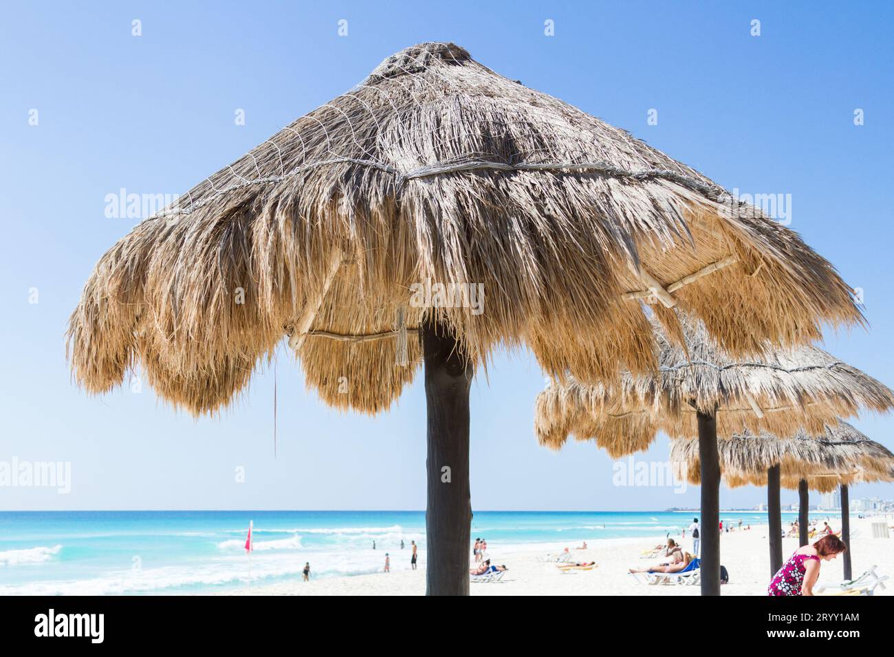 Plage de la mer des Caraïbes Banque D'Images