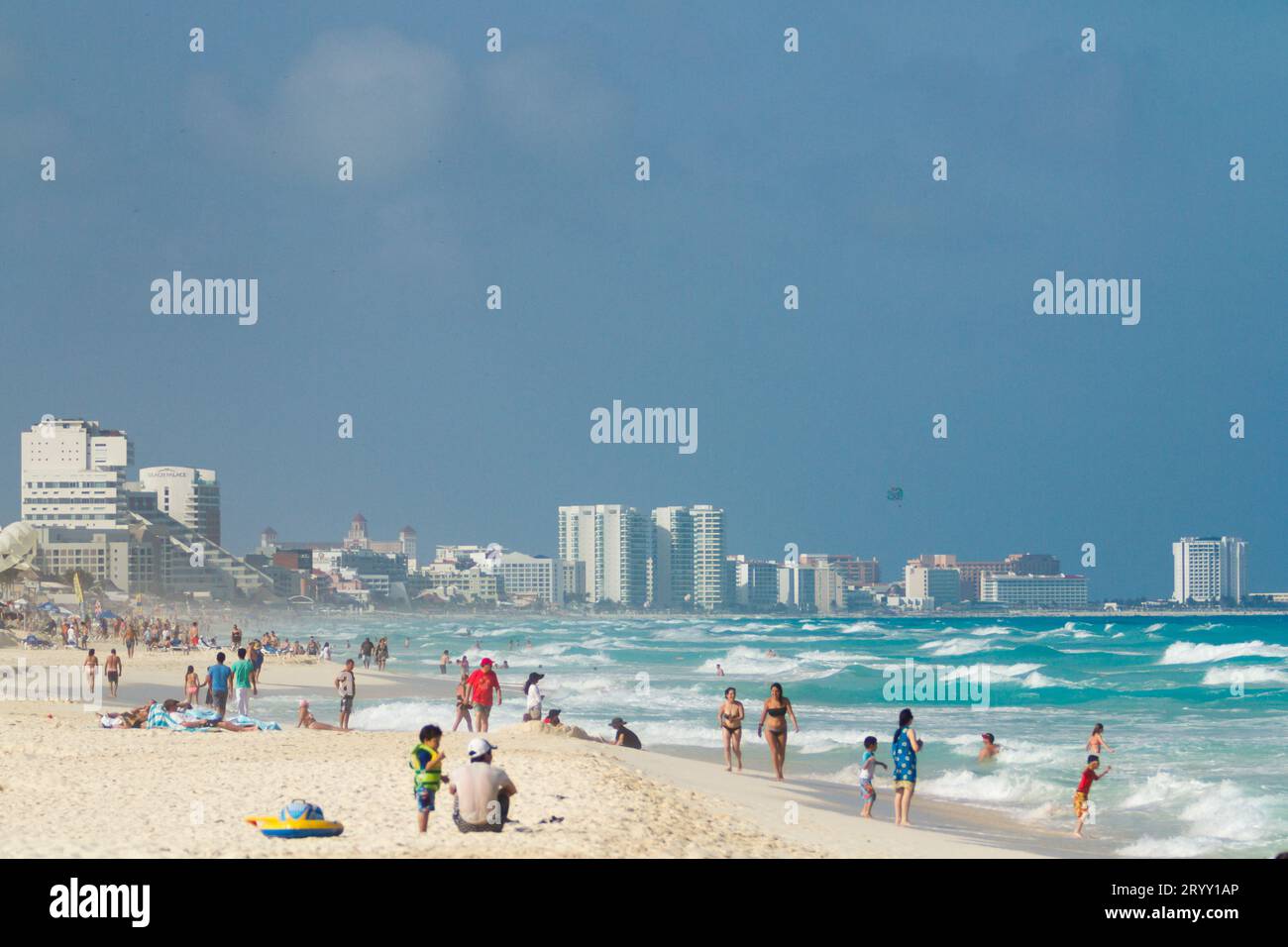 Plage de la mer des Caraïbes Banque D'Images