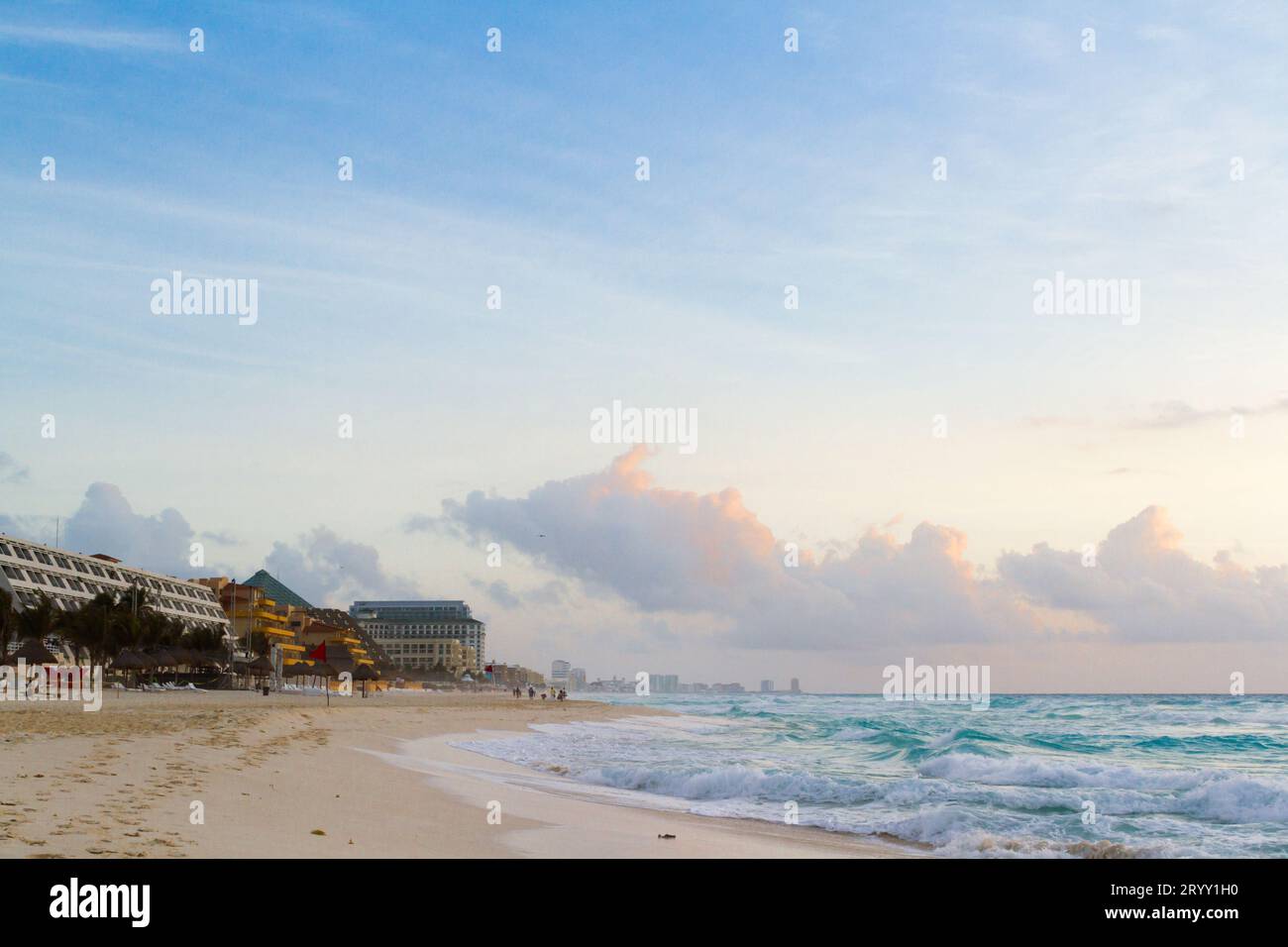 Plage de la mer des Caraïbes Banque D'Images