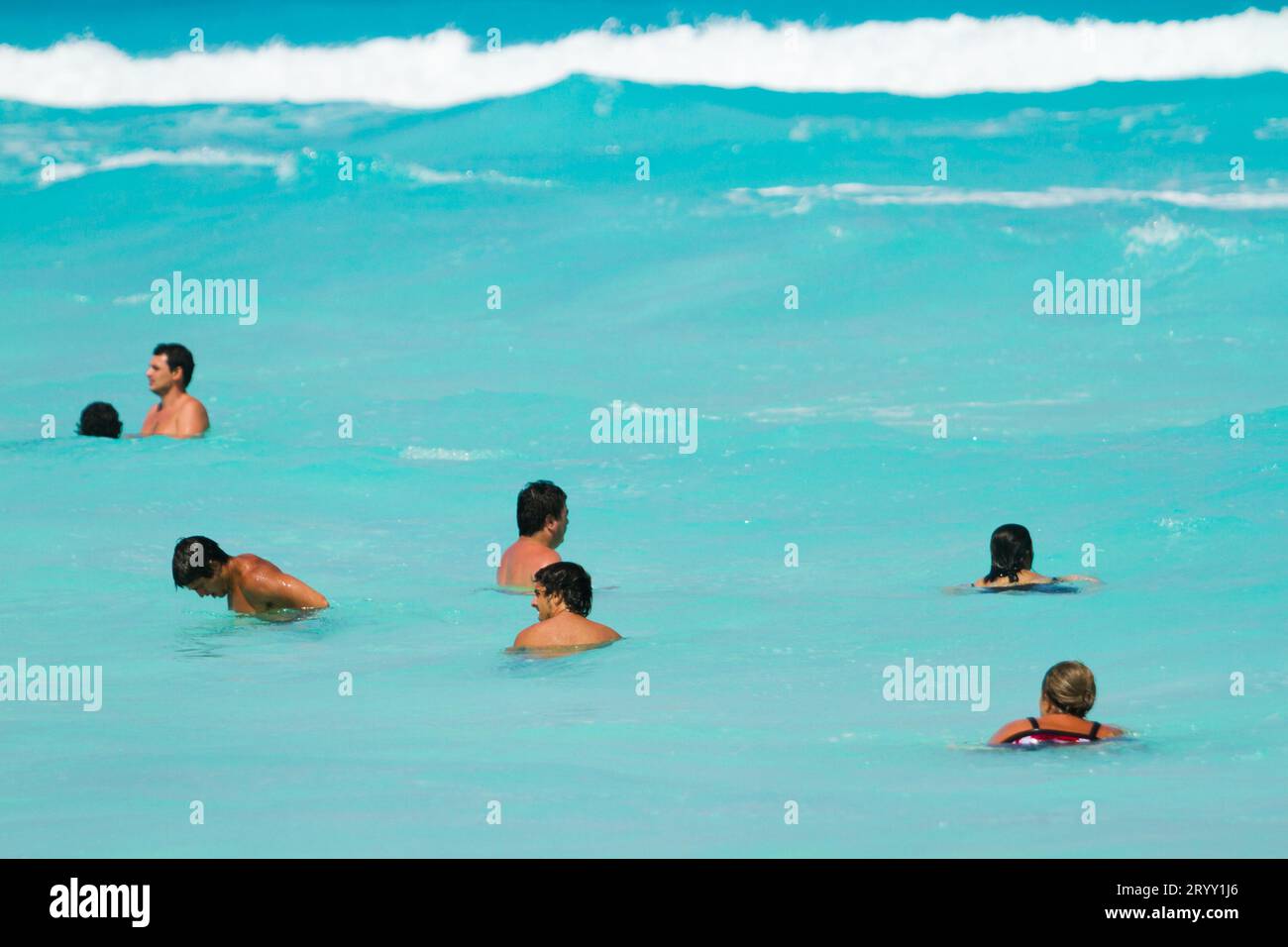 Plage de la mer des Caraïbes Banque D'Images