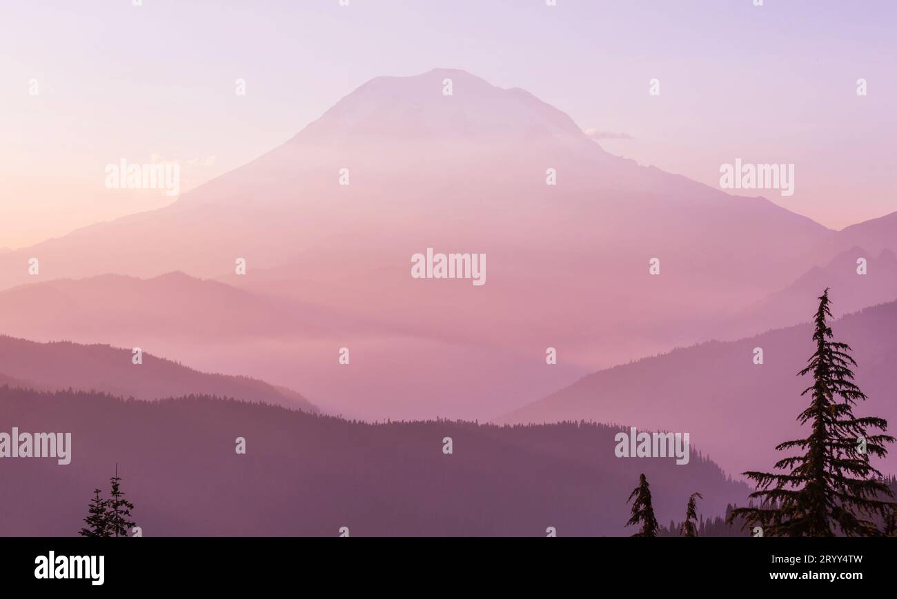 MT Rainier Banque D'Images