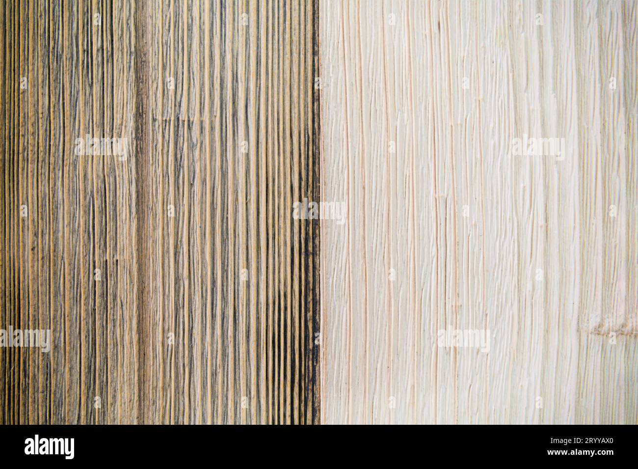 Fond de plancher de table de dessus de motif en bois de deux tons. Fond texturé et concept de papier peint. Banque D'Images