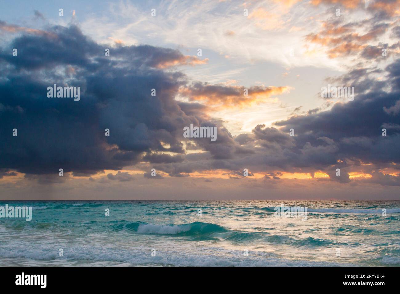 Plage de la mer des Caraïbes Banque D'Images