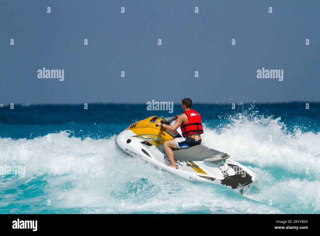 Plage de la mer des Caraïbes Banque D'Images