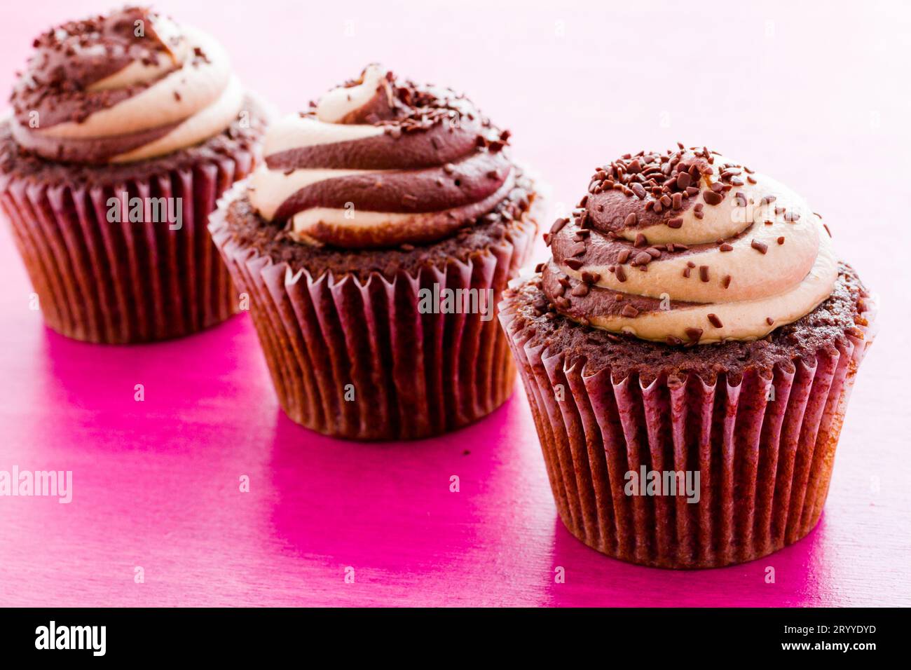 Cupcake Chocolat Banque D'Images