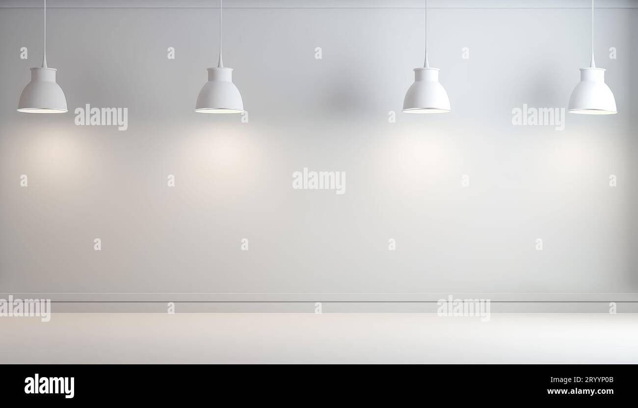 Mur vide lumineux Banque D'Images
