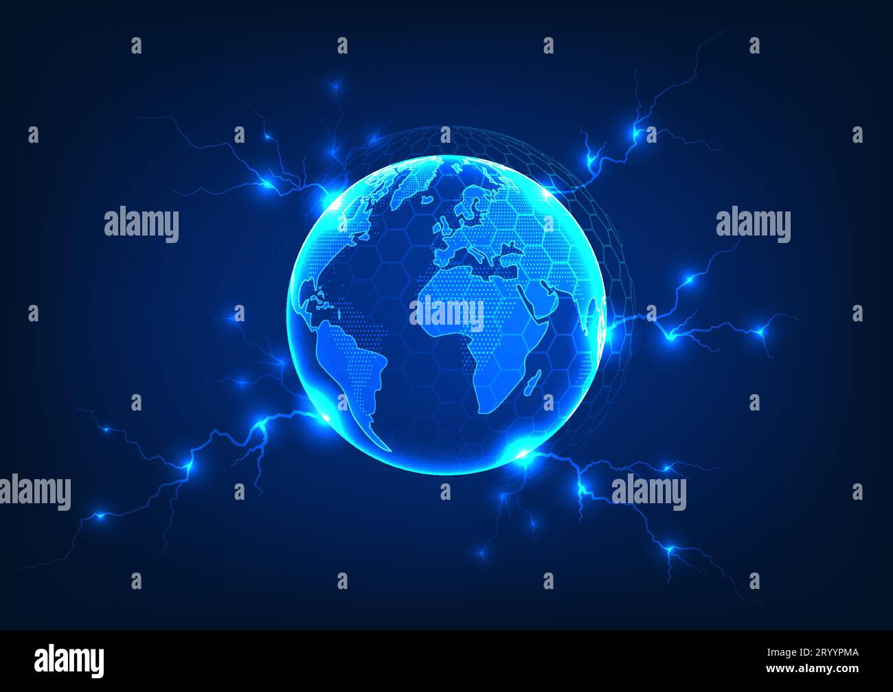 La technologie de connexion au réseau mondial fait référence à la connexion au réseau Internet qui couvre le monde entier. utilisé pour transmettre des données avec un sp. élevé Illustration de Vecteur