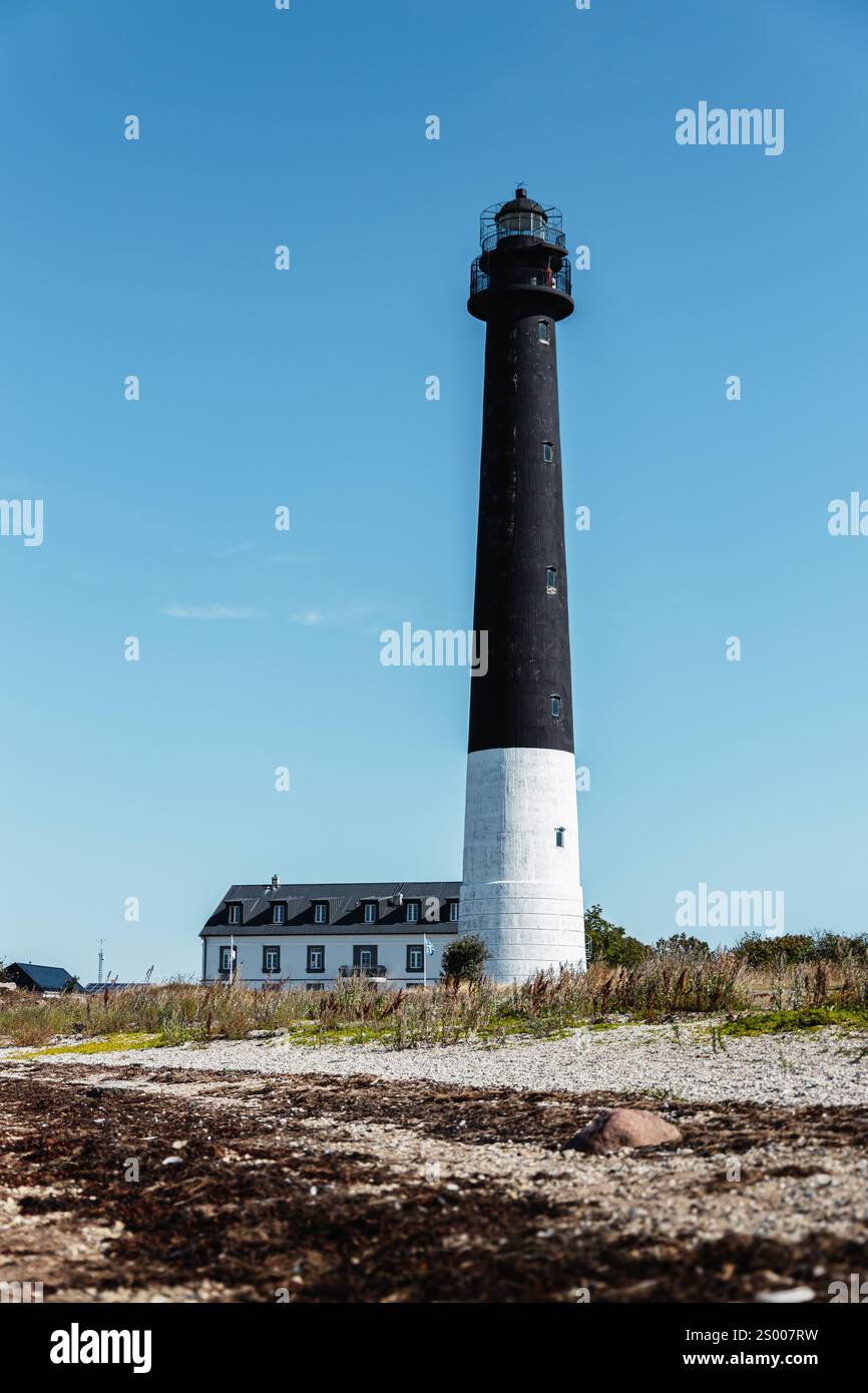 Phare de la péninsule de Sorve, lieux en Estonie Banque D'Images