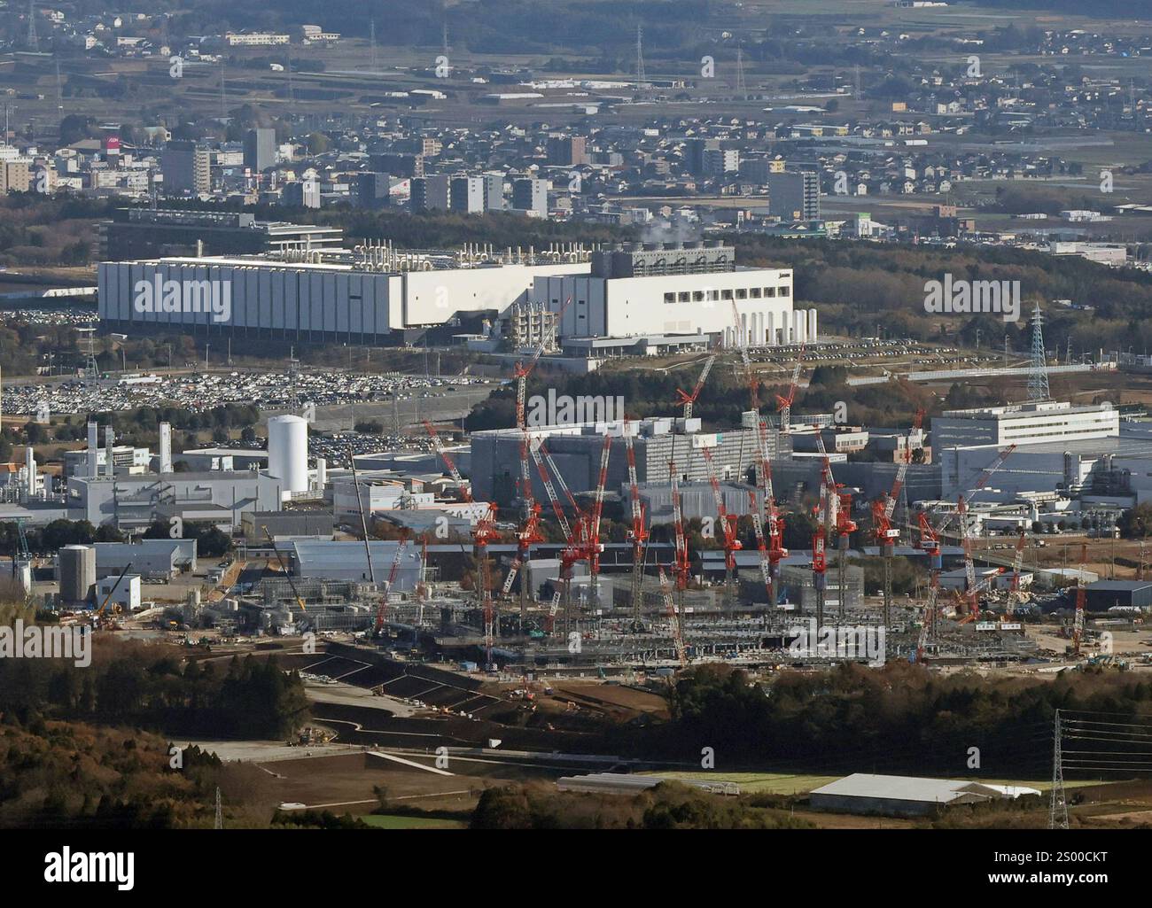 Buildings of Tokyo Electron Kyushu and Sony Group are under ...