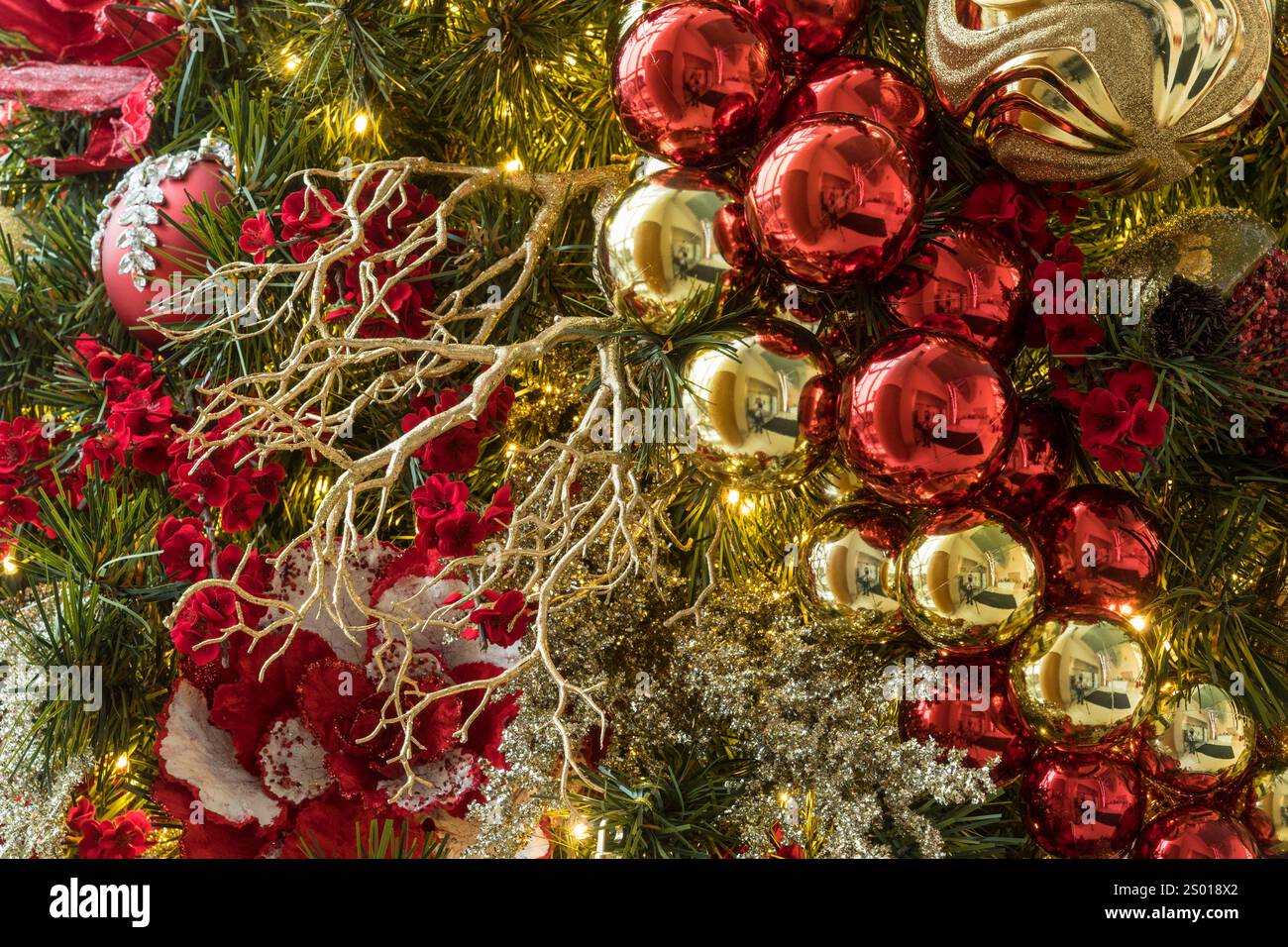 Décorations de Noël Détail Banque D'Images