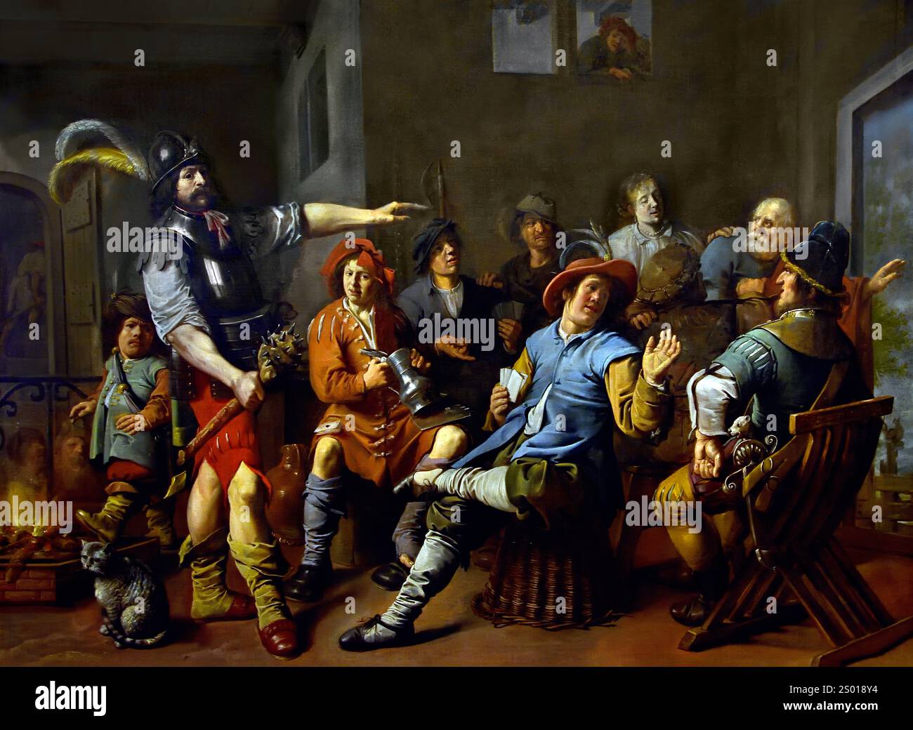 Le déni de Saint Pierre 1633 Jan Miense Molenaer 1609 - 1668 Musée des Beaux-Arts, pays-Bas, Néerlandais, Banque D'Images Le déni de Saint Pierre 1633 Jan Miense Molenaer 1609 - 1668 Musée des Beaux-Arts, pays-Bas, Néerlandais, Banque D'Images