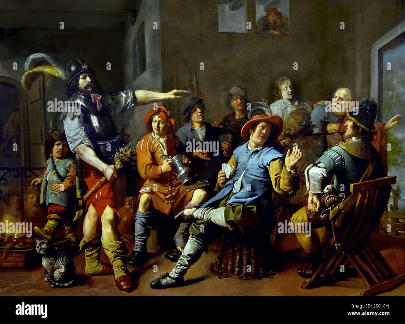Le déni de Saint Pierre 1633 Jan Miense Molenaer 1609 - 1668 Musée des Beaux-Arts, pays-Bas, Néerlandais, Banque D'Images Le déni de Saint Pierre 1633 Jan Miense Molenaer 1609 - 1668 Musée des Beaux-Arts, pays-Bas, Néerlandais, Banque D'Images
