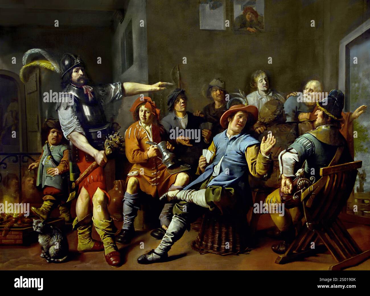 Le déni de Saint Pierre 1633 Jan Miense Molenaer 1609 - 1668 Musée des Beaux-Arts, pays-Bas, Néerlandais, Banque D'Images Le déni de Saint Pierre 1633 Jan Miense Molenaer 1609 - 1668 Musée des Beaux-Arts, pays-Bas, Néerlandais, Banque D'Images