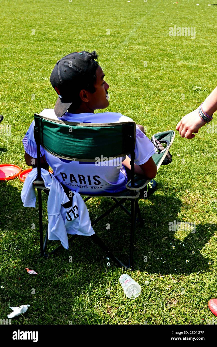 Frisbee Competition, le Faouet, côtes-d'Armor, Bretagne, France, Europe Banque D'Images