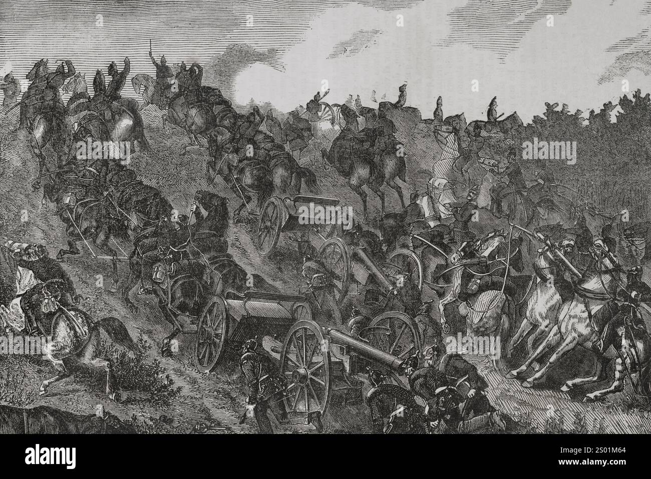 Guerre franco-prussienne : 'le siège et le bombardement de Paris, 1870' au centre, de gauche à