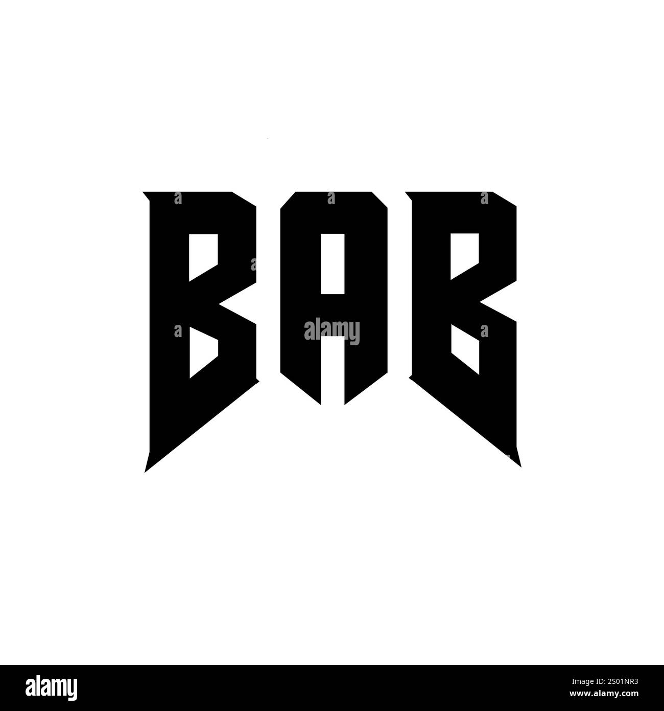 BAB Letter logo design pour la société de technologie. Combinaison de couleurs noir et blanc de conception de logo BAB. Logo BAB, vecteur BAB, design BAB, icône BAB, alph BAB Illustration de Vecteur