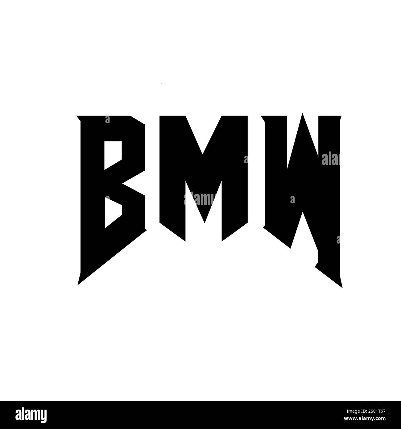 BMW Letter logo design pour la société de technologie. Logo BMW combinaison de couleurs noir et blanc. Logo BMW, vecteur BMW, design BMW, icône BMW, alph BMW Illustration de Vecteur