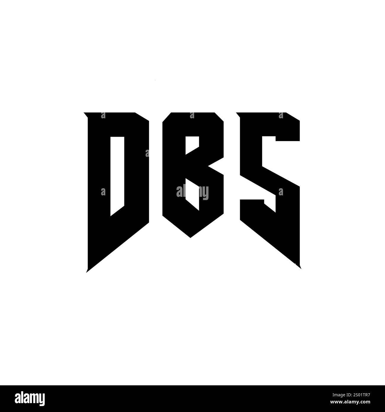 Conception de logo de lettre DBS pour la société de technologie. Combinaison de couleurs noir et blanc de conception de logo DBS. Logo DBS, vecteur DBS, conception DBS, icône DBS, DBS alph Illustration de Vecteur