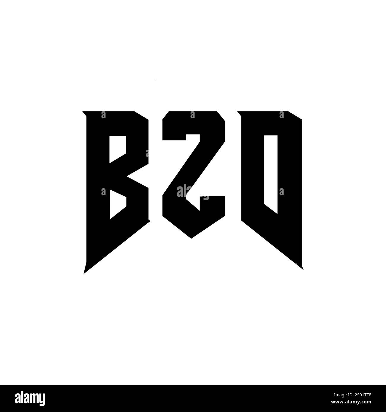 Conception de logo de lettre BZD pour la société de technologie. Combinaison de couleurs noir et blanc de conception de logo BZD. Logo BZD, vecteur BZD, design BZD, icône BZD, alph BZD Illustration de Vecteur