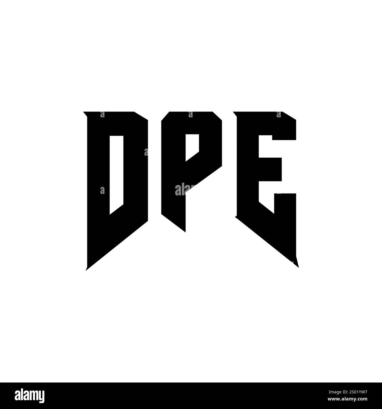 Conception de logo de lettre DPE pour la société de technologie. Combinaison de couleurs noir et blanc de conception de logo DPE. Logo DPE, vecteur DPE, conception DPE, icône DPE, DPE alph Illustration de Vecteur