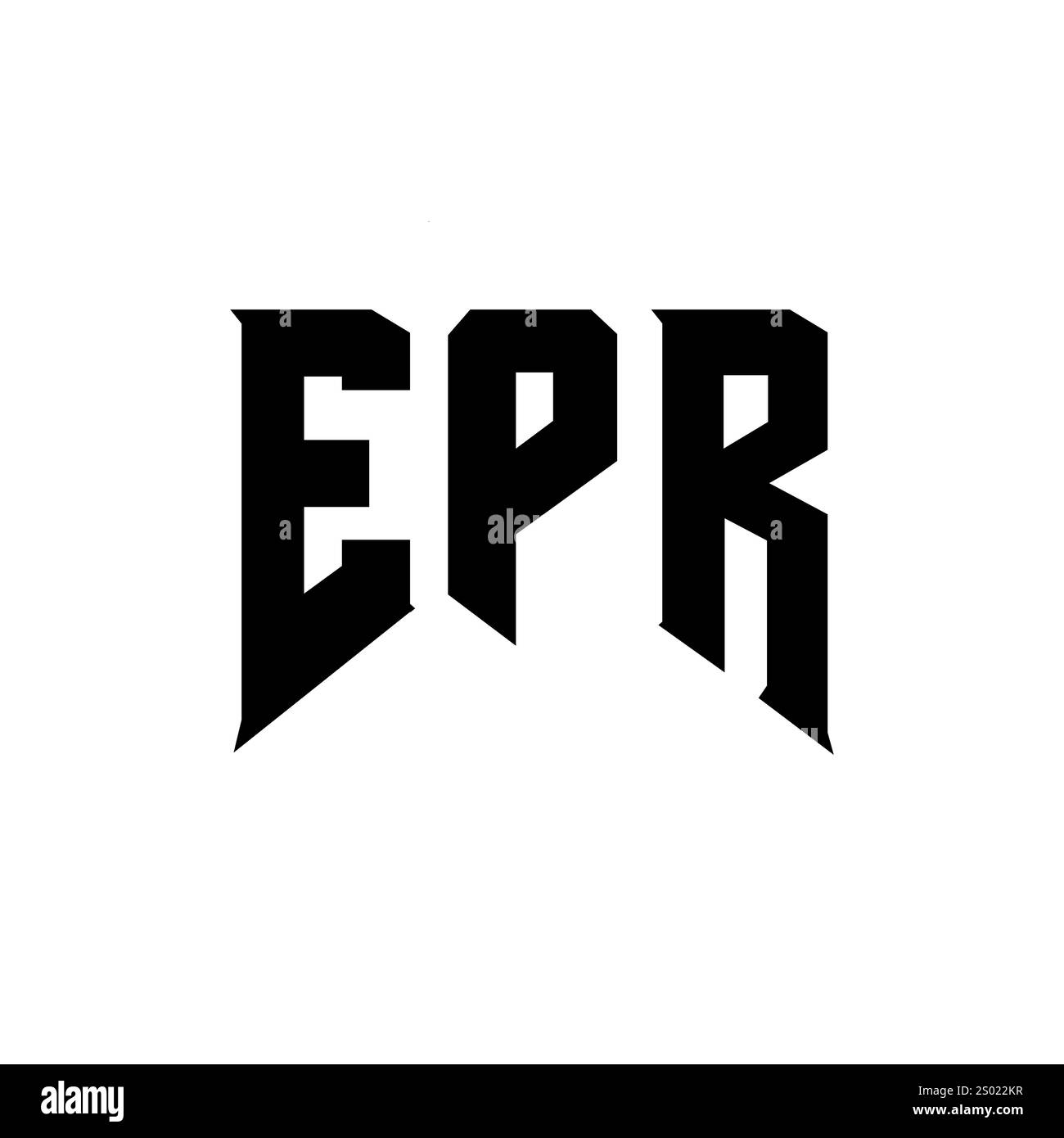 Conception de logo de lettre EPR pour la société de technologie. Combinaison de couleurs noir et blanc de conception de logo EPR. Logo EPR, vecteur EPR, conception EPR, icône EPR, EPR alph Illustration de Vecteur
