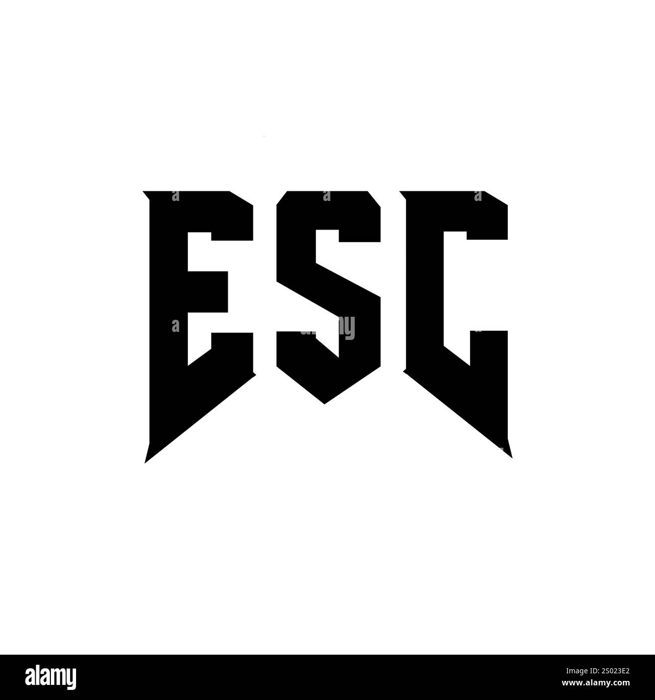 Conception esc Banque d'images noir et blanc - Alamy