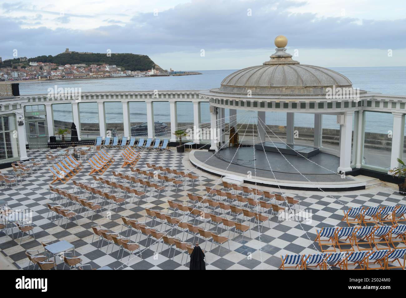 Vue sur la côte de Scarborough Banque D'Images